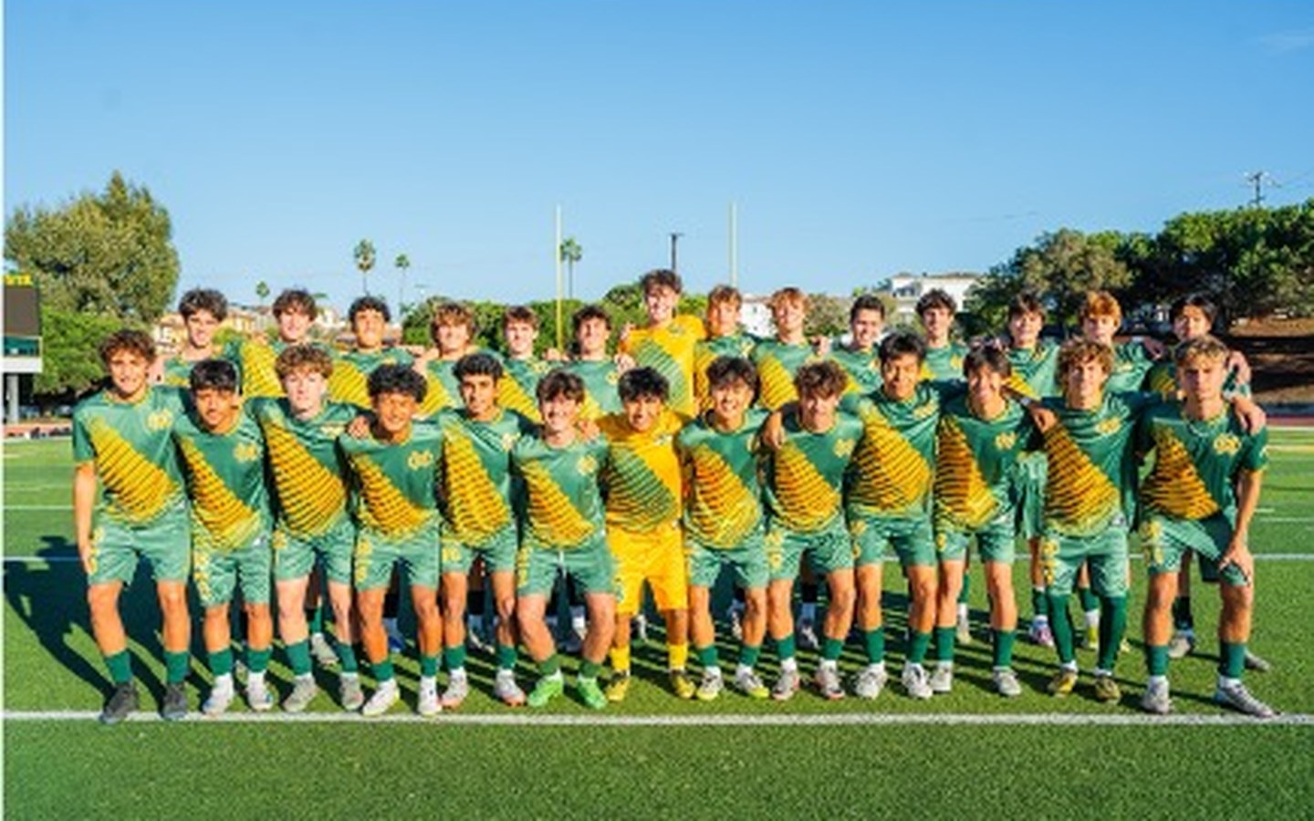 Mira Costa boys soccer varsity team