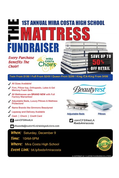 mattress fundraiser flier mbx foundation fundraiser flier